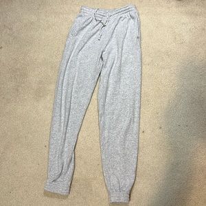 BRANDY MELVILLE Grey Drawstring/Cuffed Sweatpants